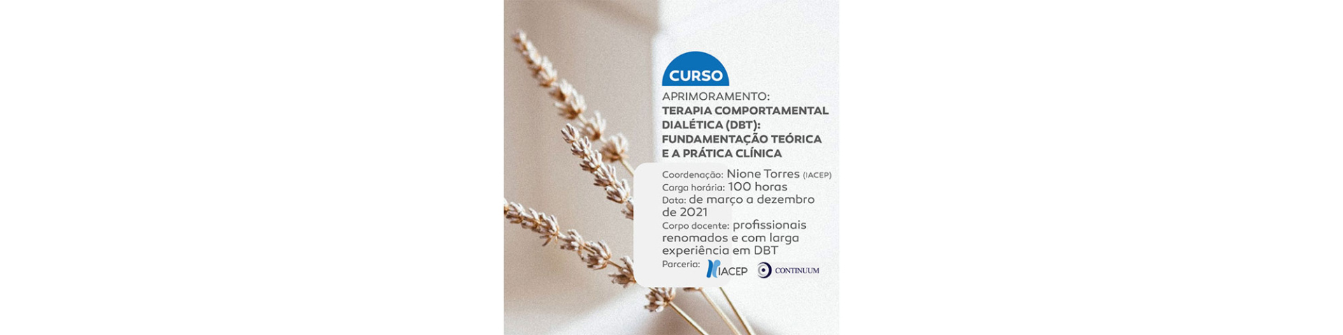 Aprimoramento em DBT - Terapia Comportamental Dialética